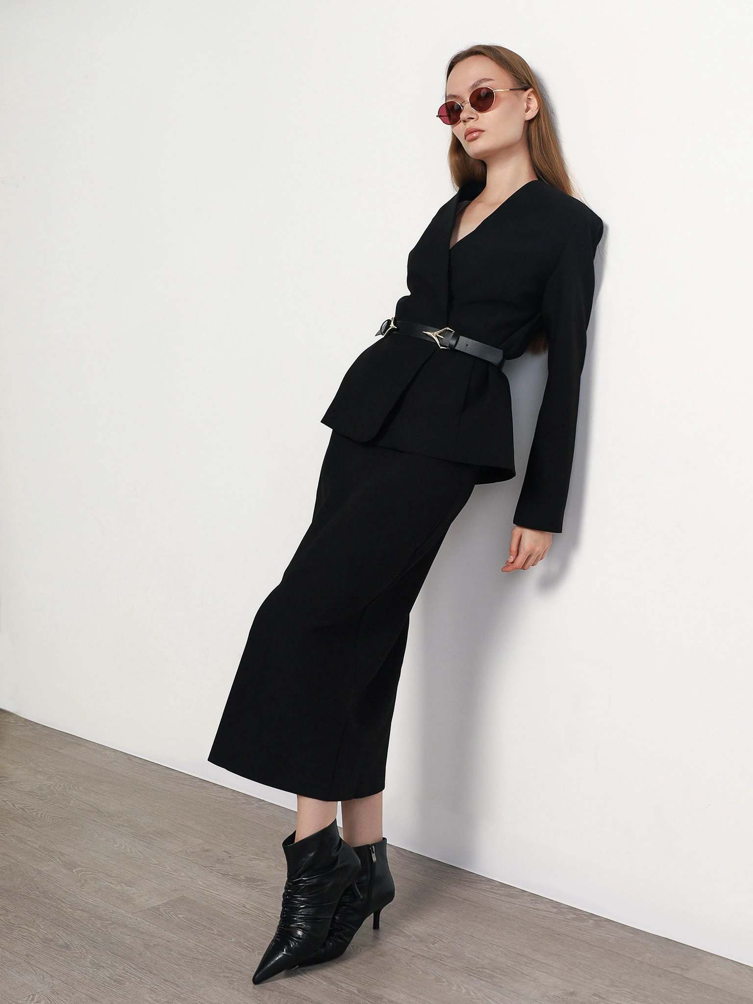 Юбка черного цвета с эластичным поясом